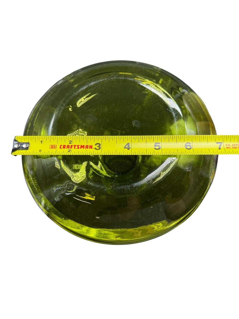 Vintage Olive Green Art Glass Decanter With Ground Glass Stopper MCM - Picture 11 of 11